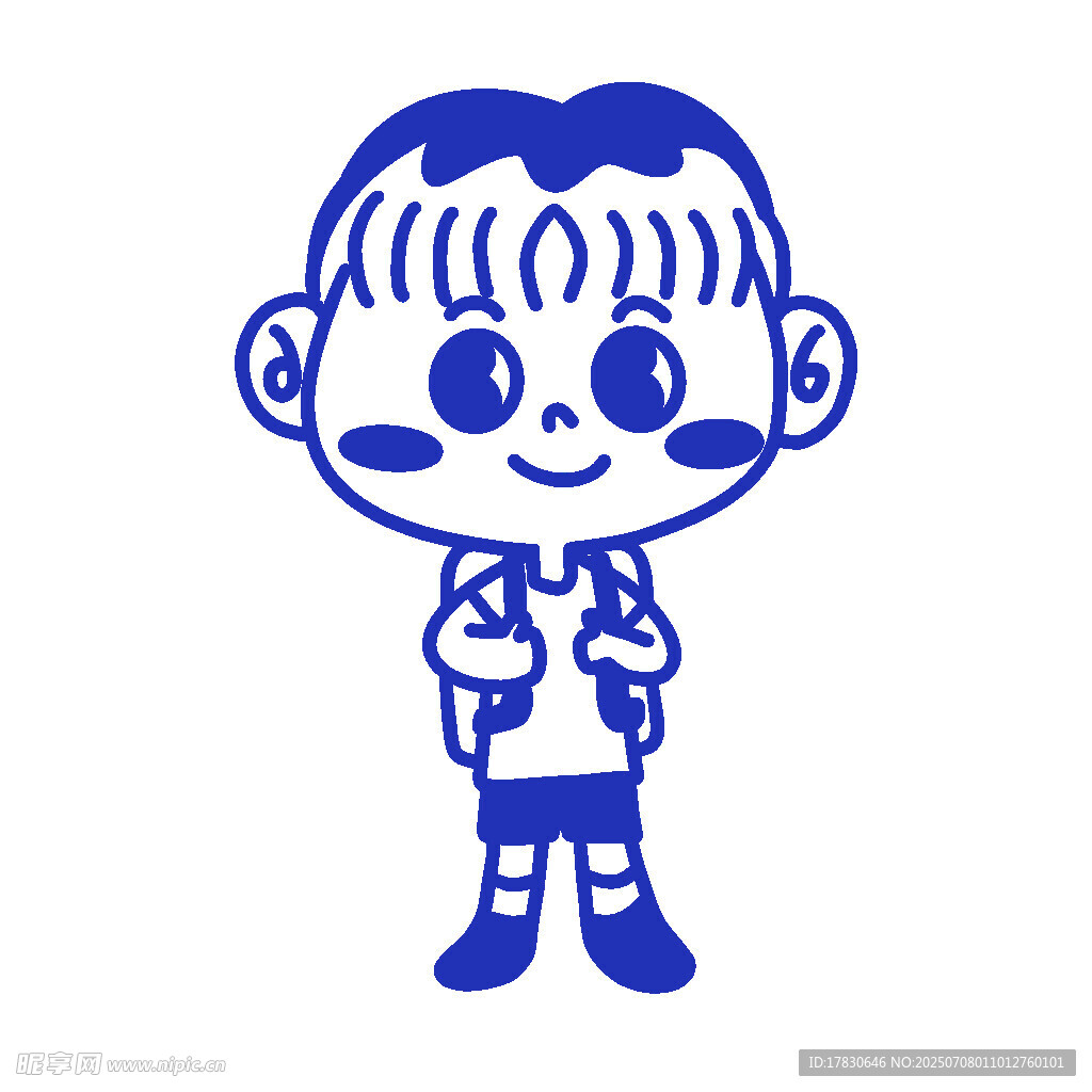 可爱卡通小男孩形象