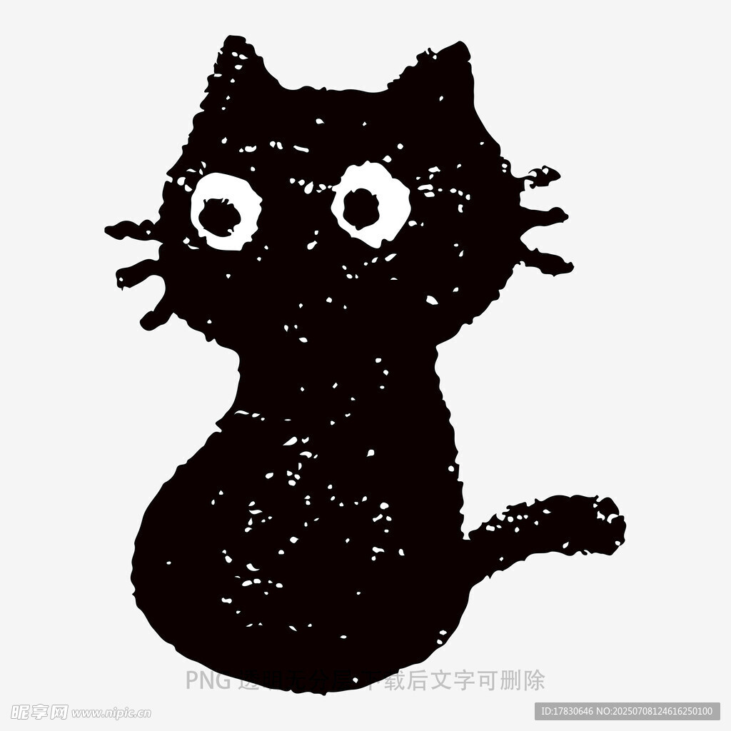 黑猫卡通形象
