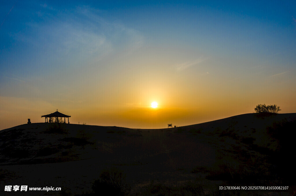 宁夏银川沙漠风光