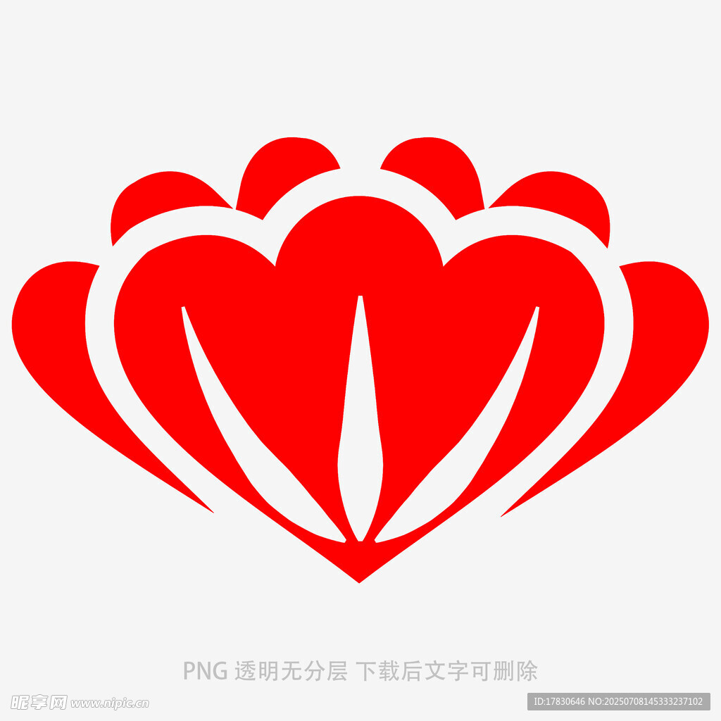 爱心花朵图案设计
