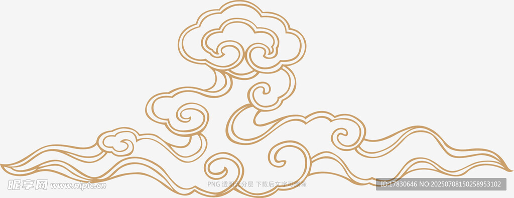 中式古典云纹装饰图案