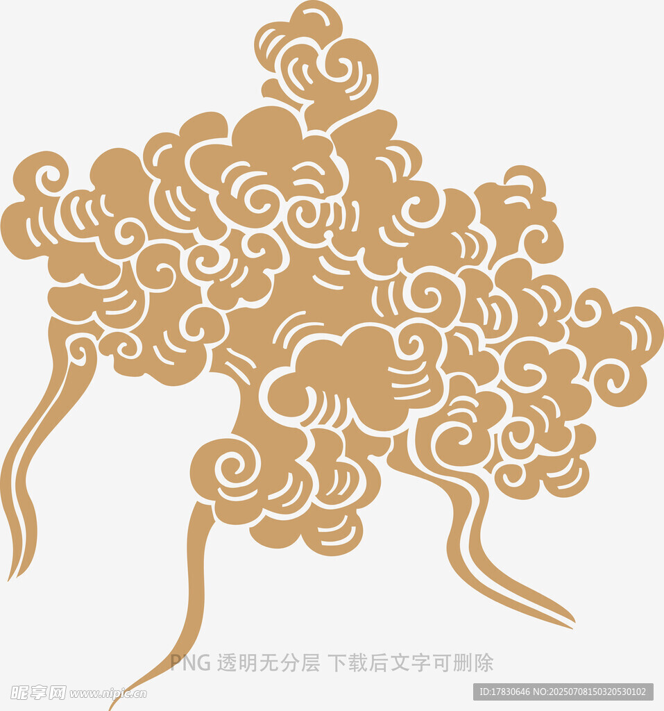 中式云纹图案设计