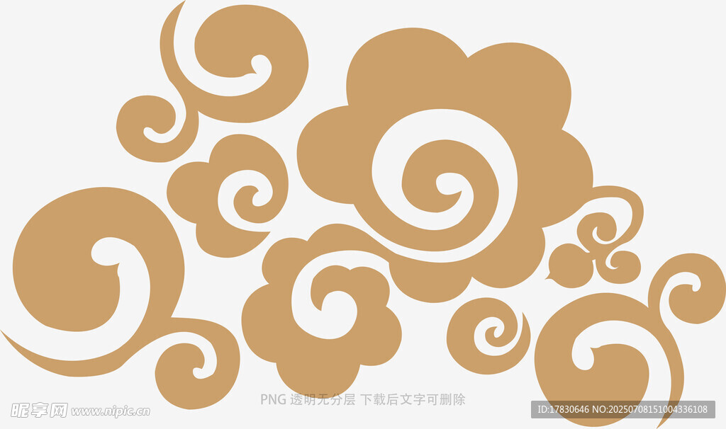 金色花纹图案设计元素
