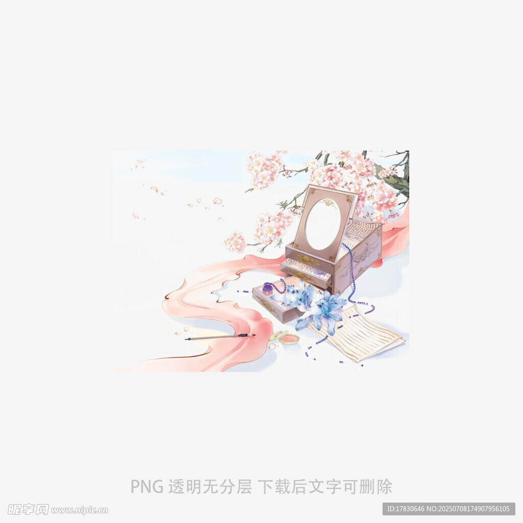 古风插画中的唯美场景