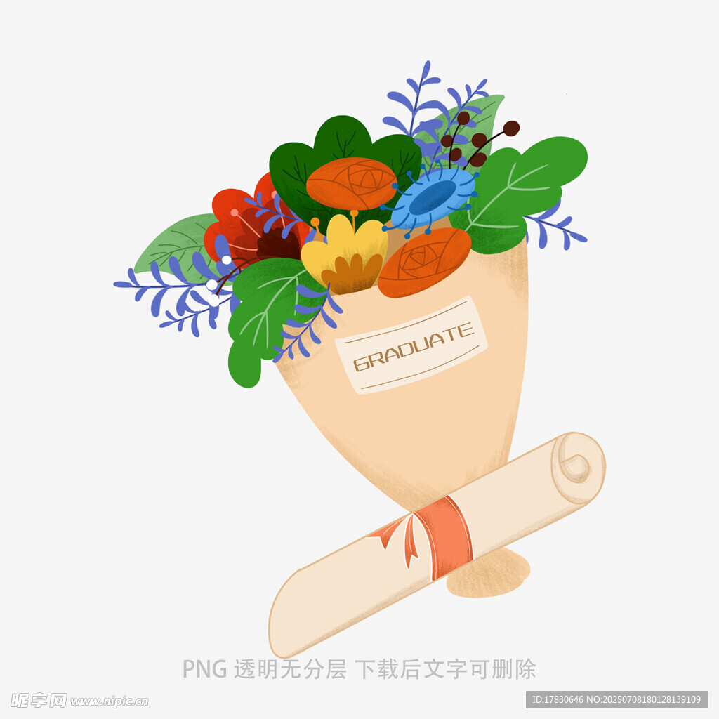 蔬菜花束与卷轴创意组合