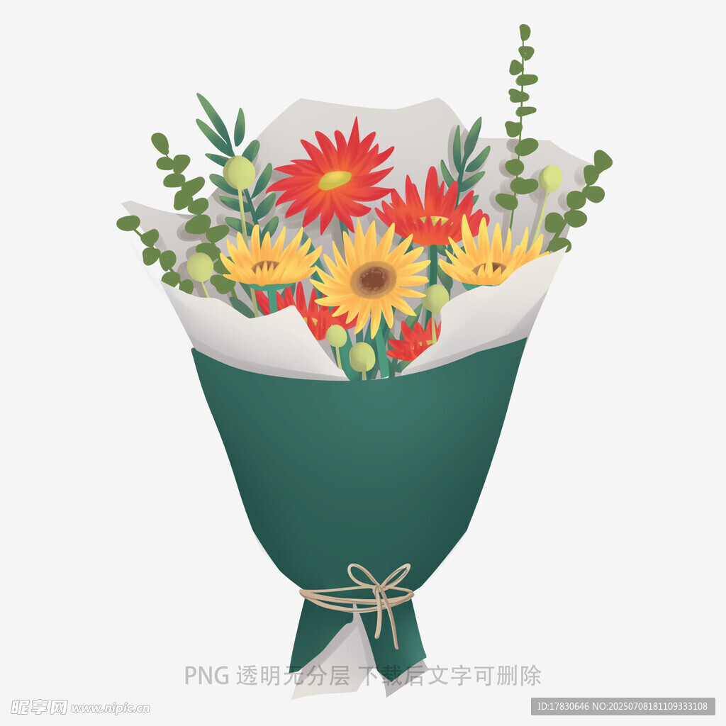 多彩鲜花花束