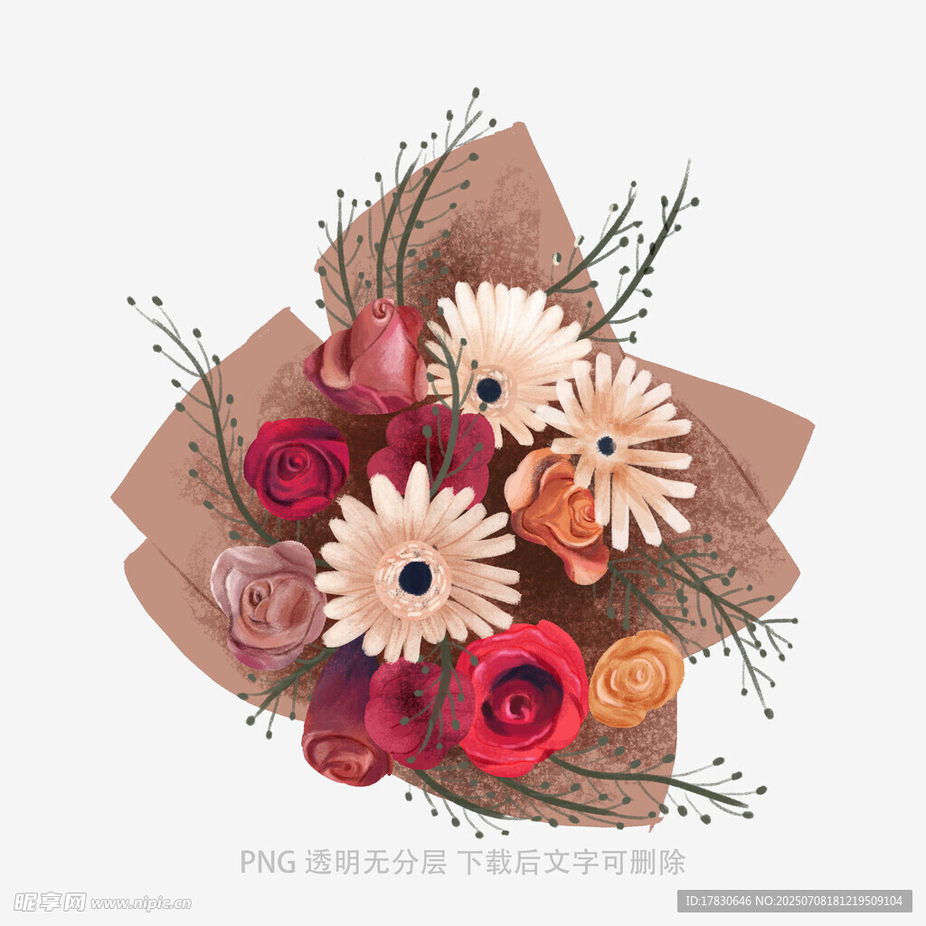 手捧花