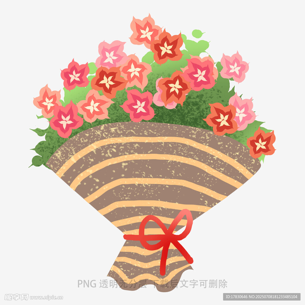手绘花束插画