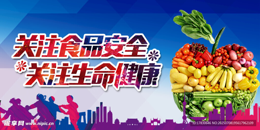 关注食品安全宣传海报