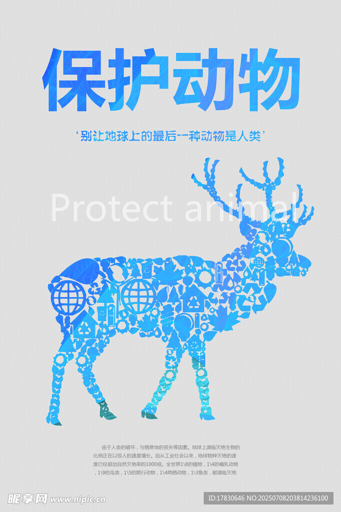 保护动物宣传图