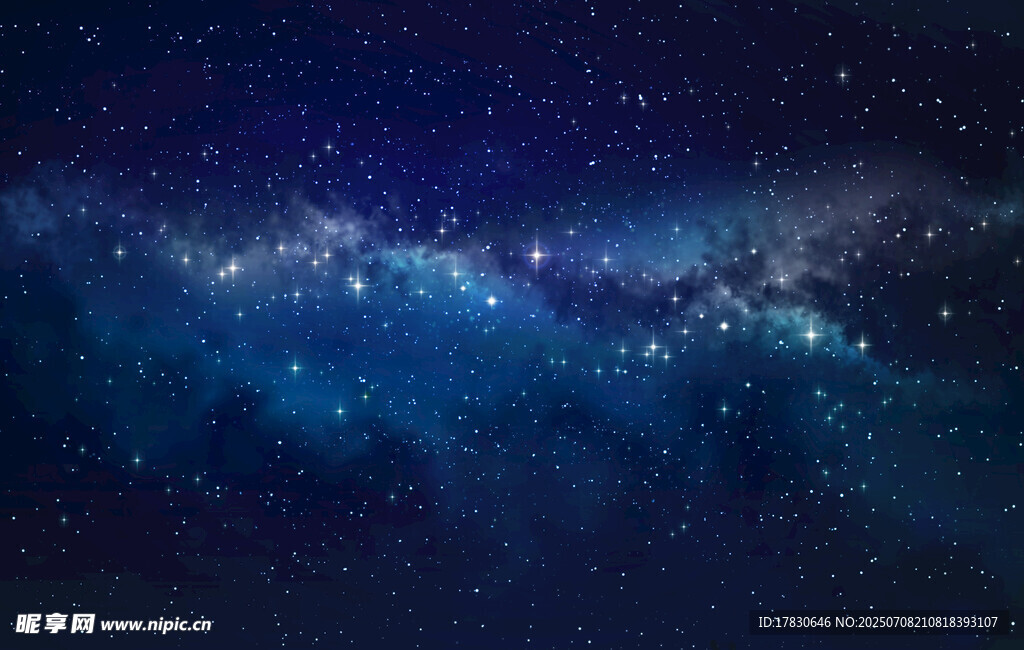 梦幻星空夜景