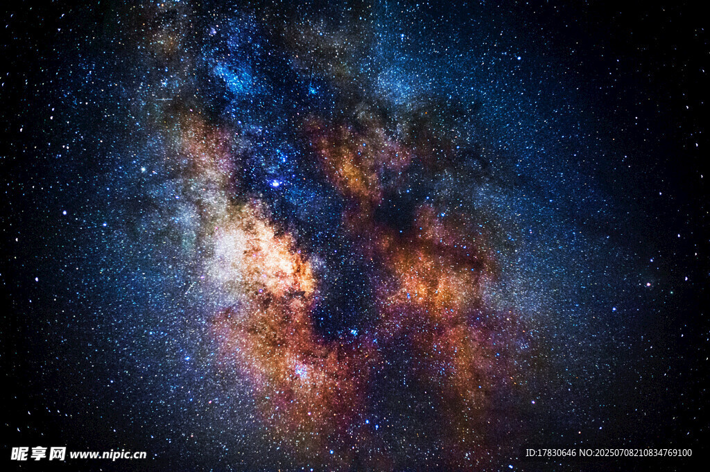 璀璨星空下的神秘宇宙