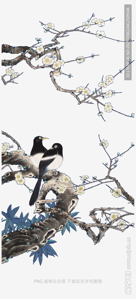 枝头鹊鸟图
