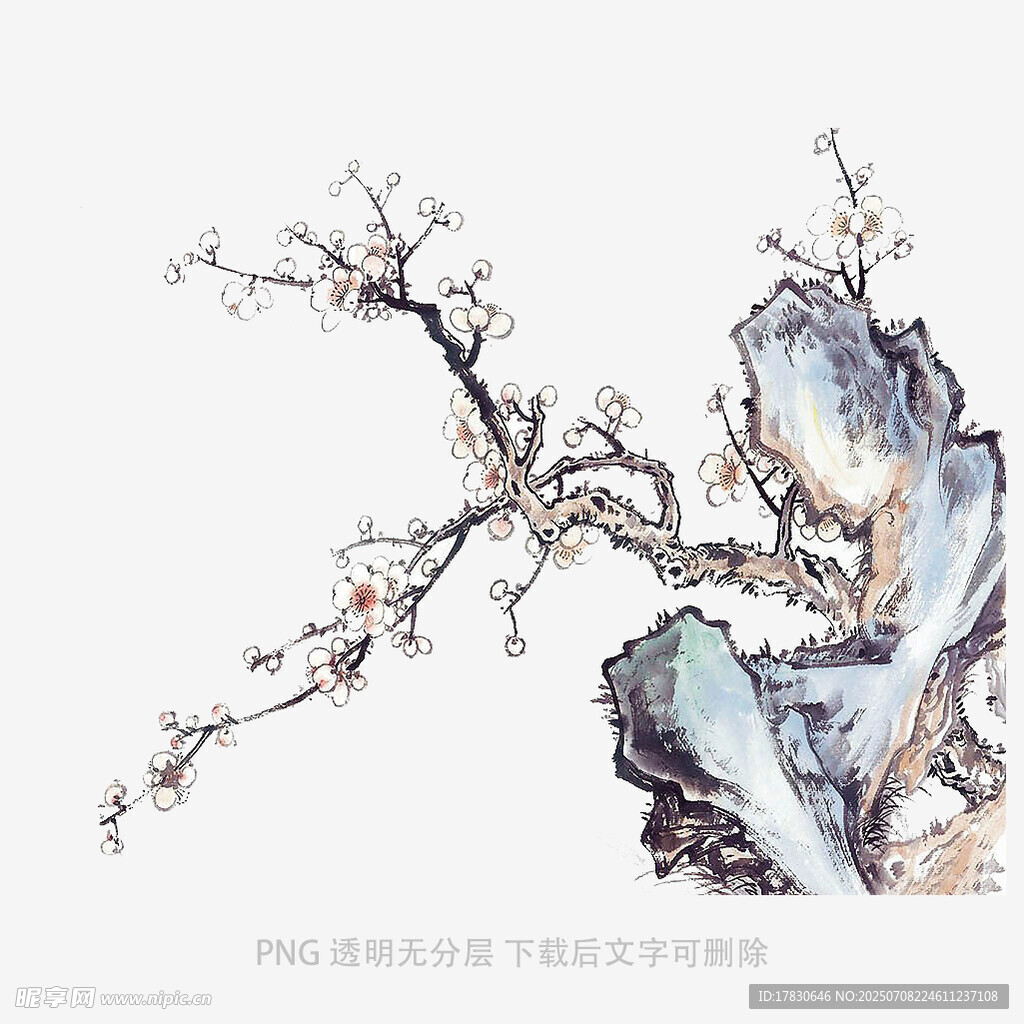 水墨梅花图