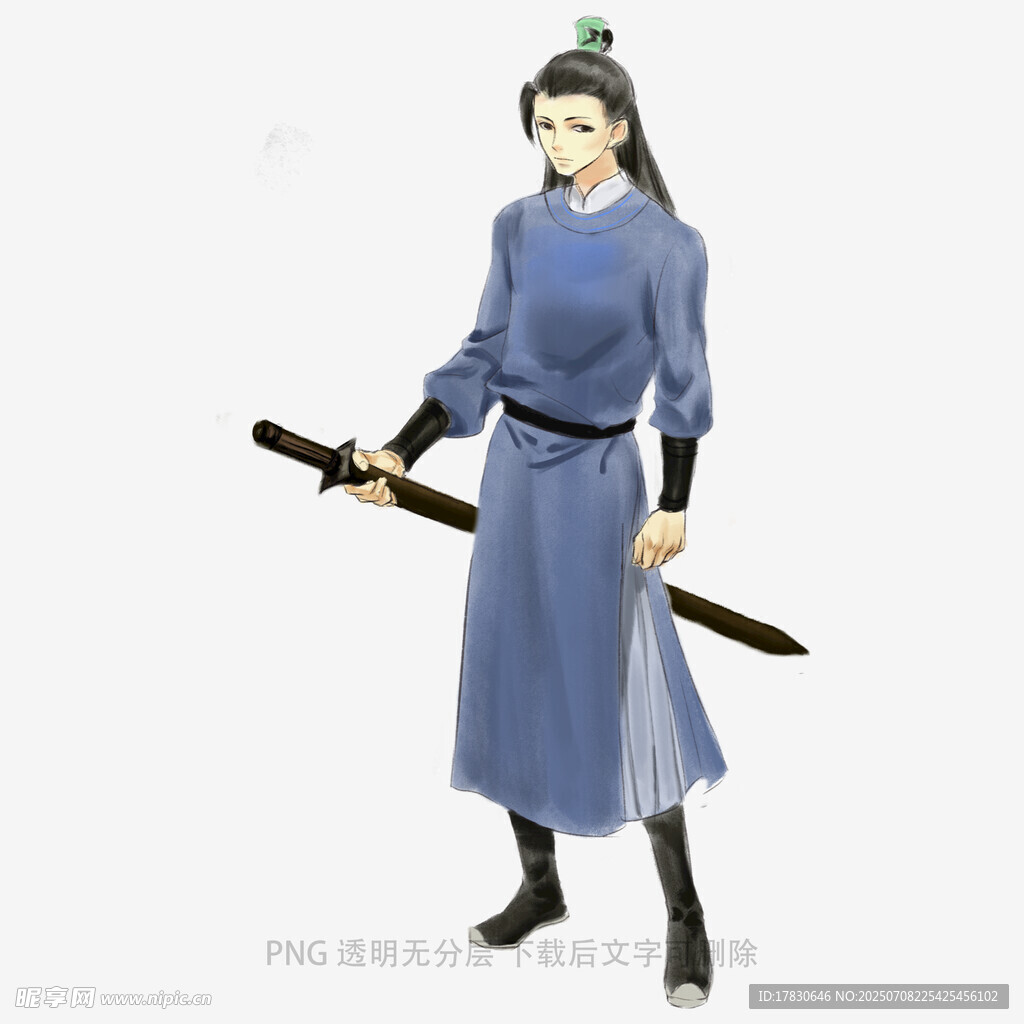 古装持剑侠客形象展示