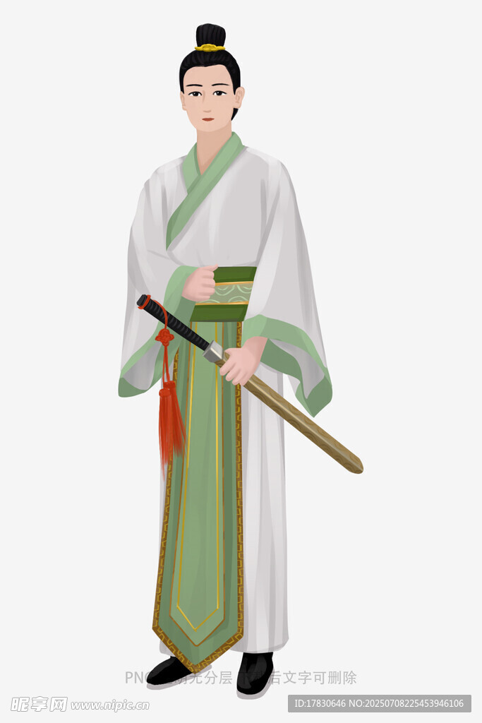 古装佩剑侠客形象
