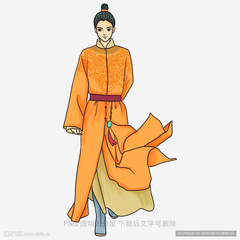 古风男子飘逸服饰造型