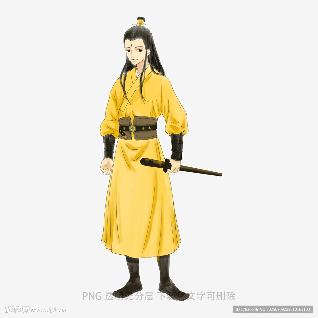 古装持剑侠客形象