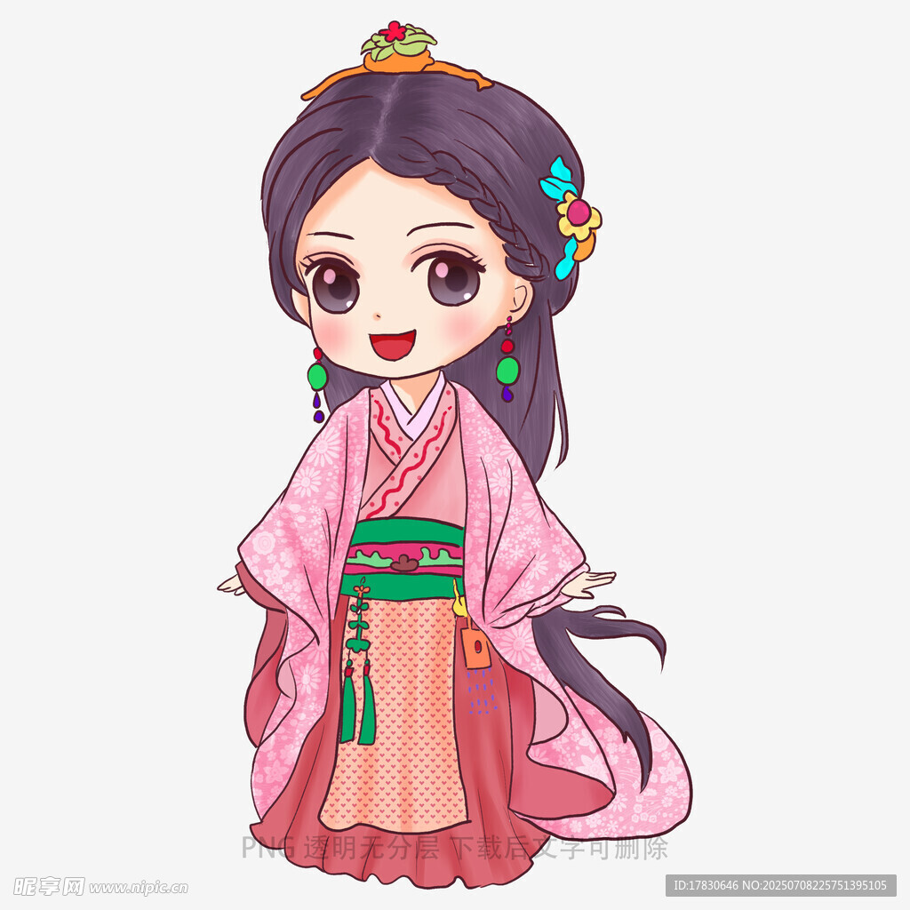 古风可爱汉服少女形象