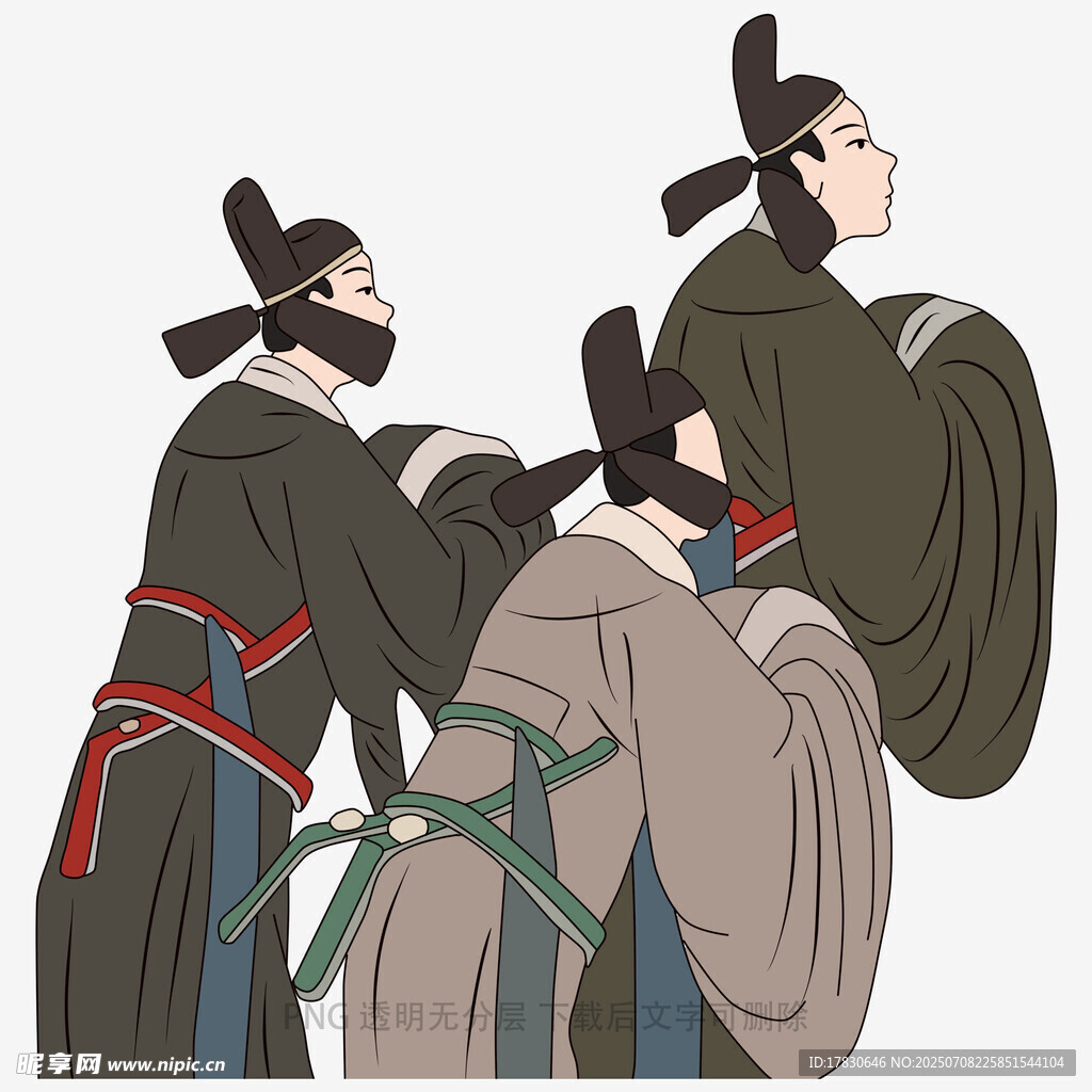 古代官员行礼场景