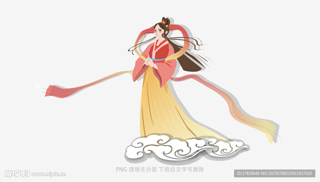 敦煌飞天神女形象