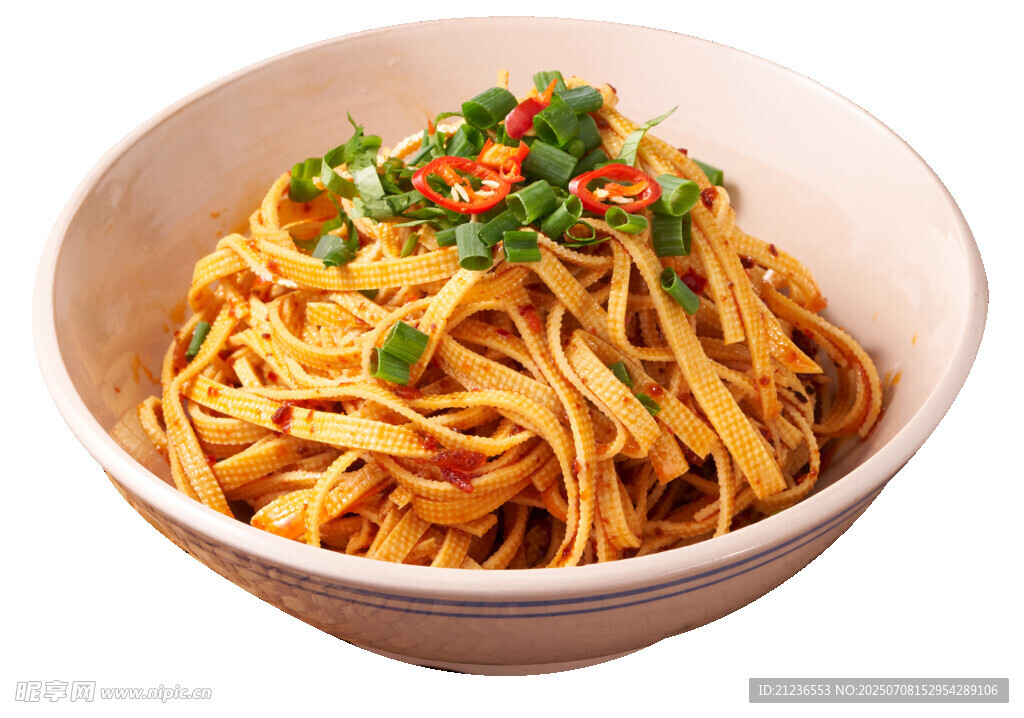 凉拌豆腐丝PNG免抠素材