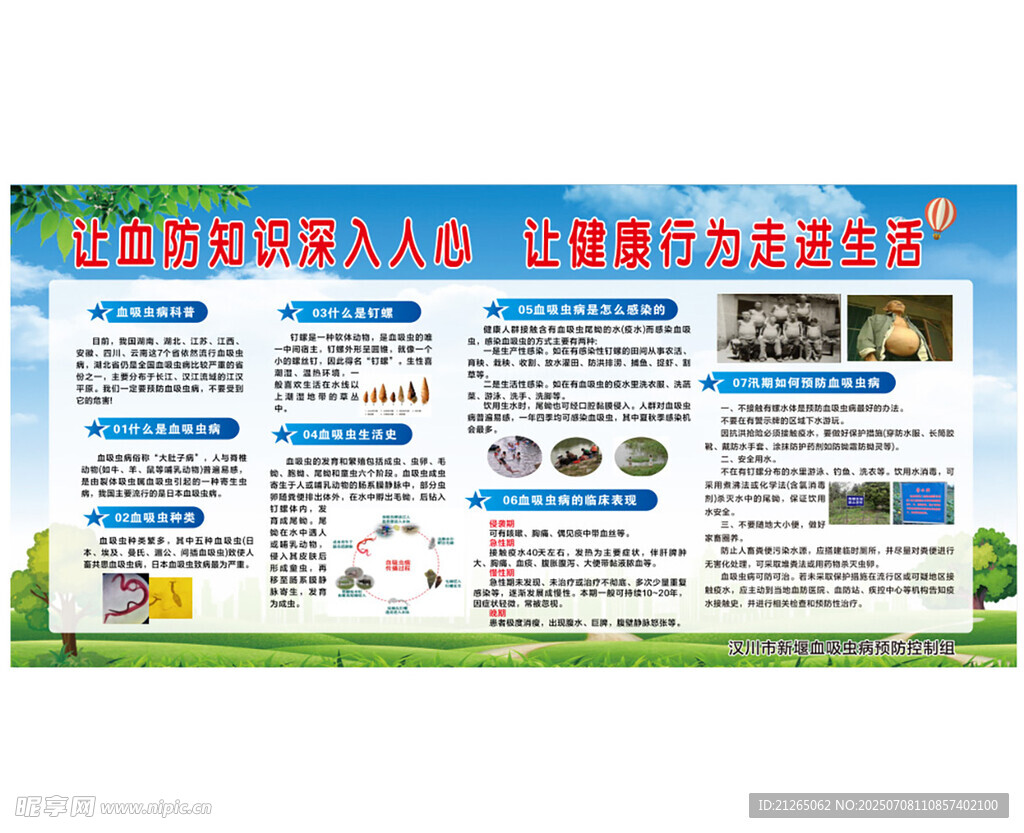 血防知识宣传栏