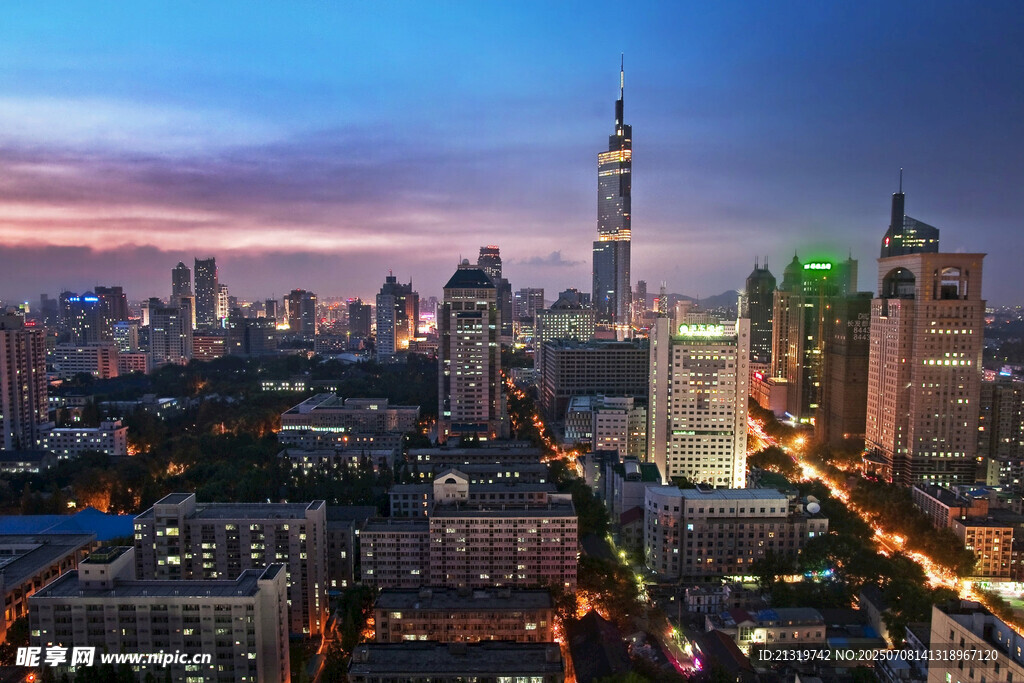 上海城市璀璨夜景