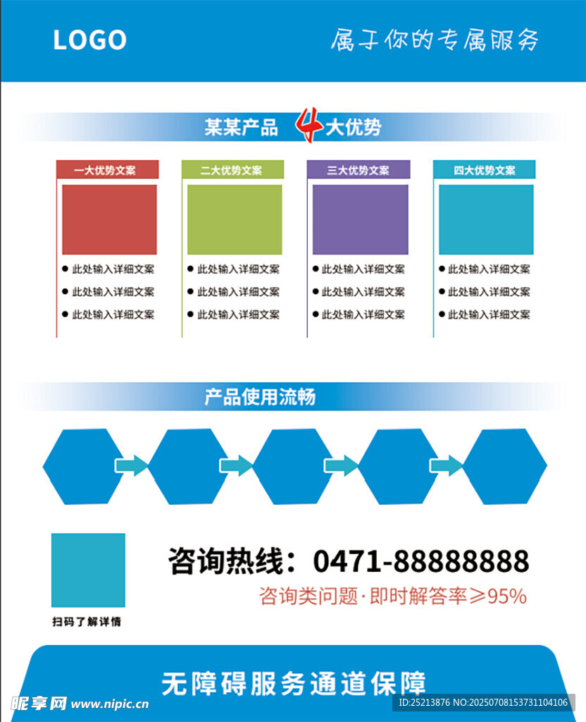 多彩业务介绍宣传海报