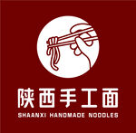 红白色卡通陕西手工面面条美食餐
