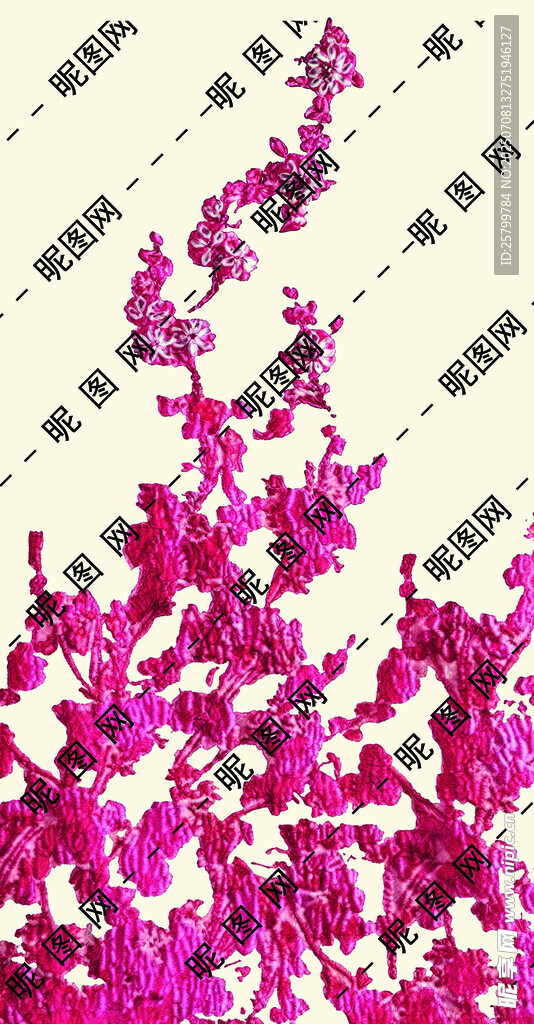 艳丽紫花绽放