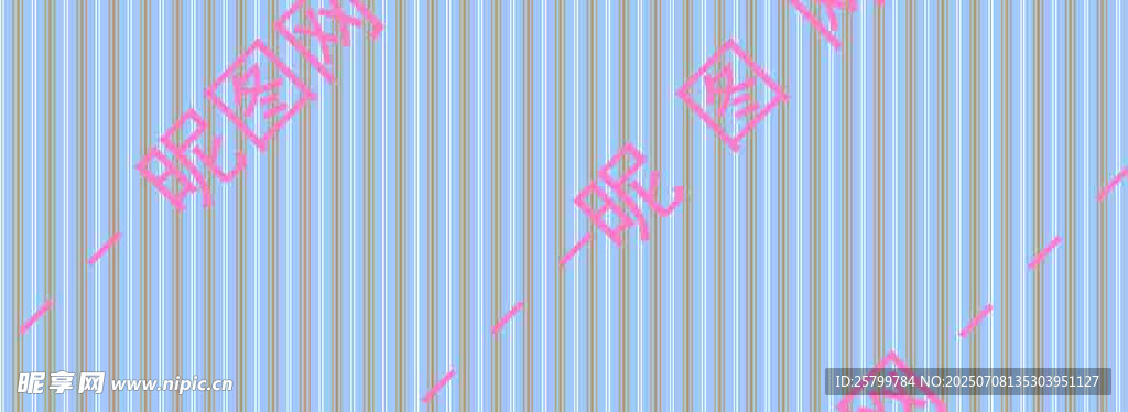 蓝底粉花条纹背景图案