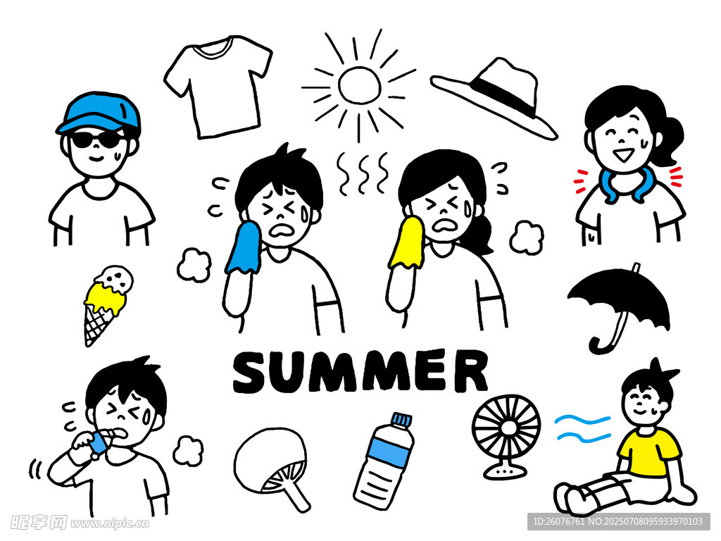 夏日休闲活动与服饰
