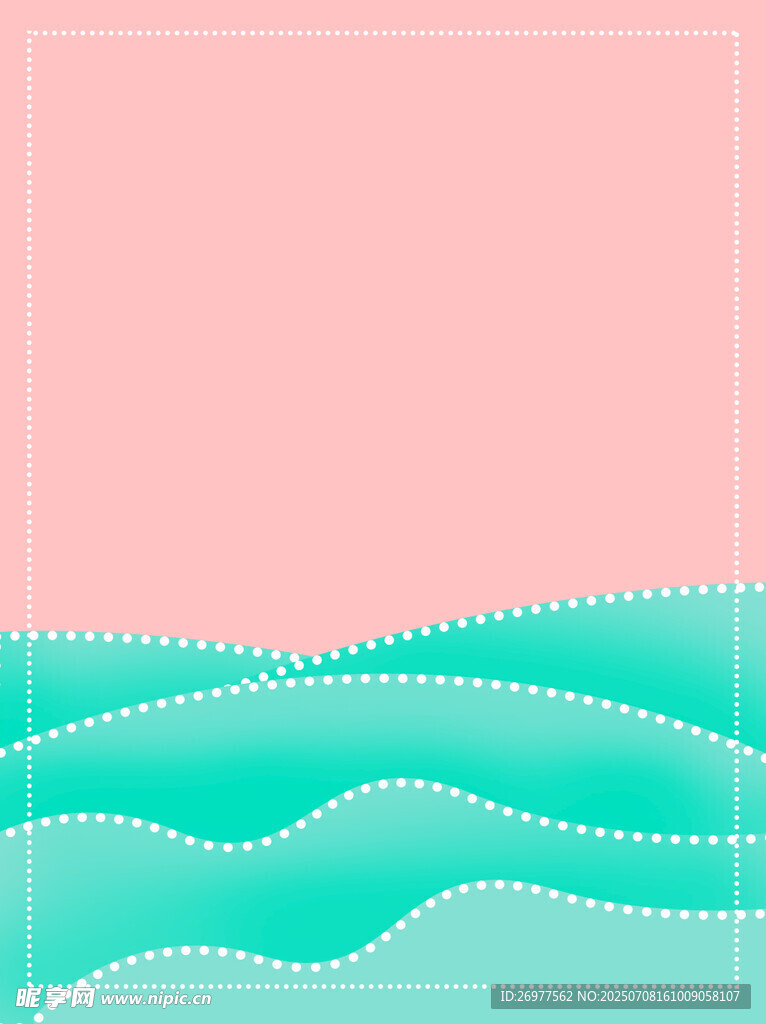 清新海浪背景图