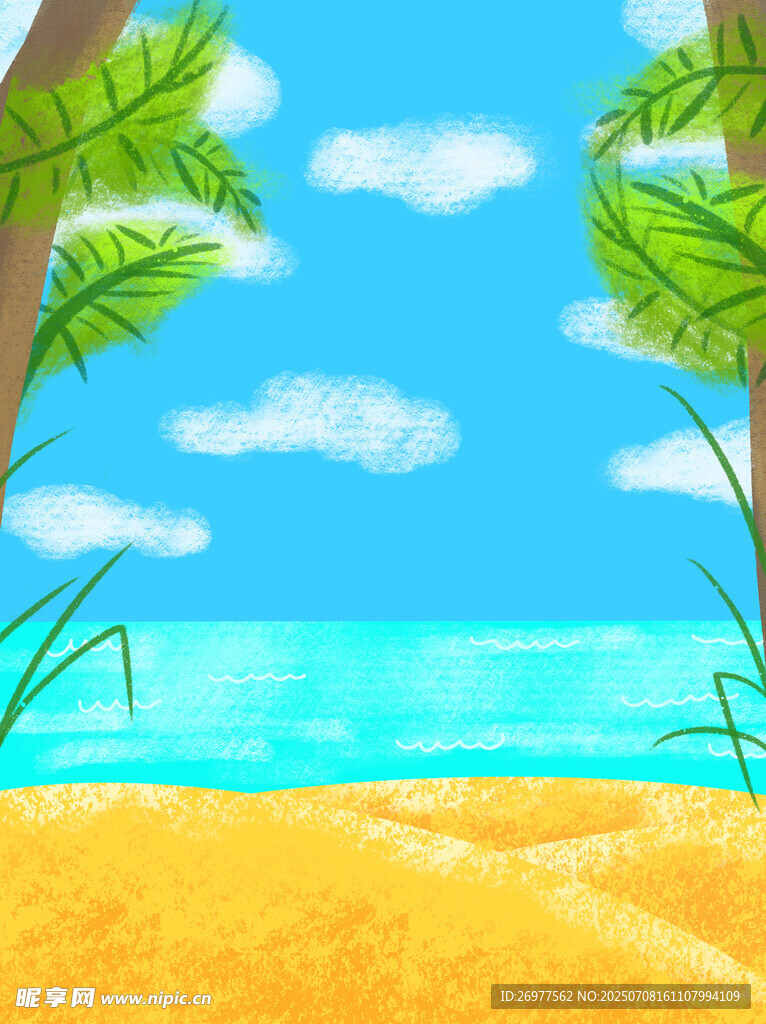 夏日海滩风光