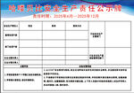 安全生产责任公示牌