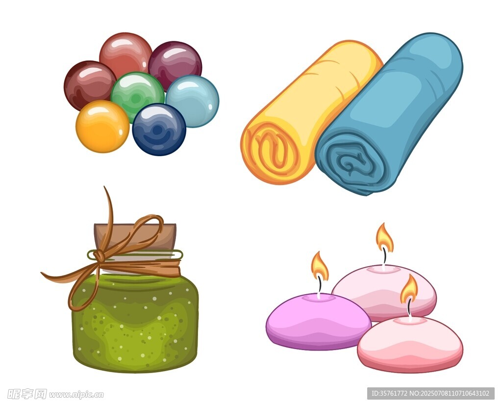多彩休闲物品组合