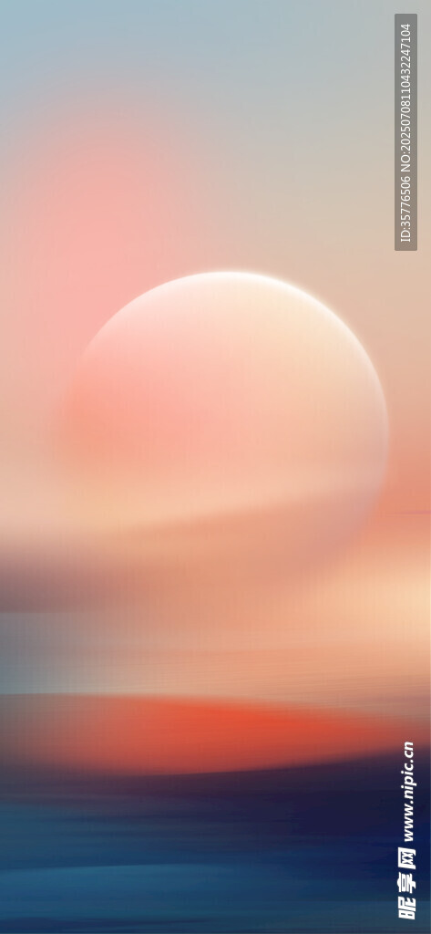 梦幻海上日出景象