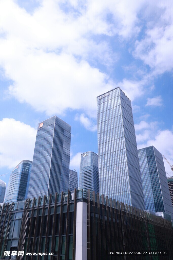 都市摩天大楼景观