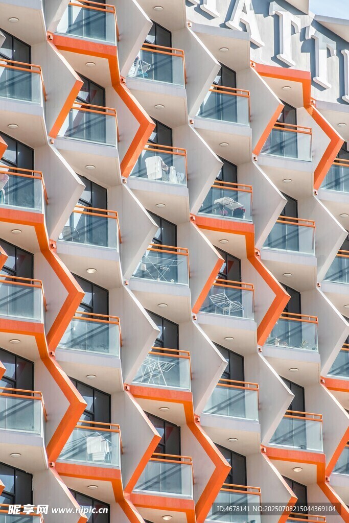 现代风格几何造型建筑外观