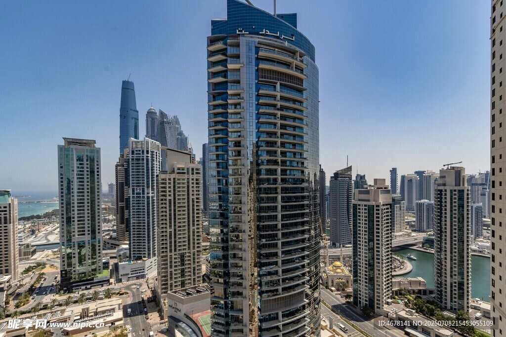 迪拜城市高楼景观