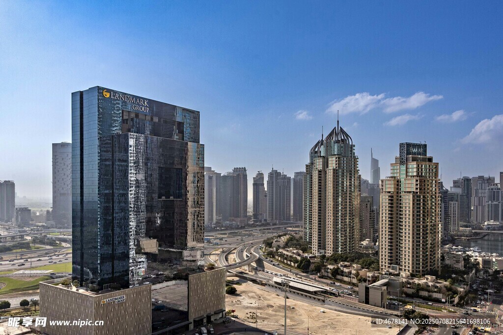 迪拜城市高楼景观
