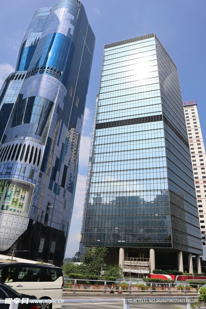 现代都市摩天大楼景观