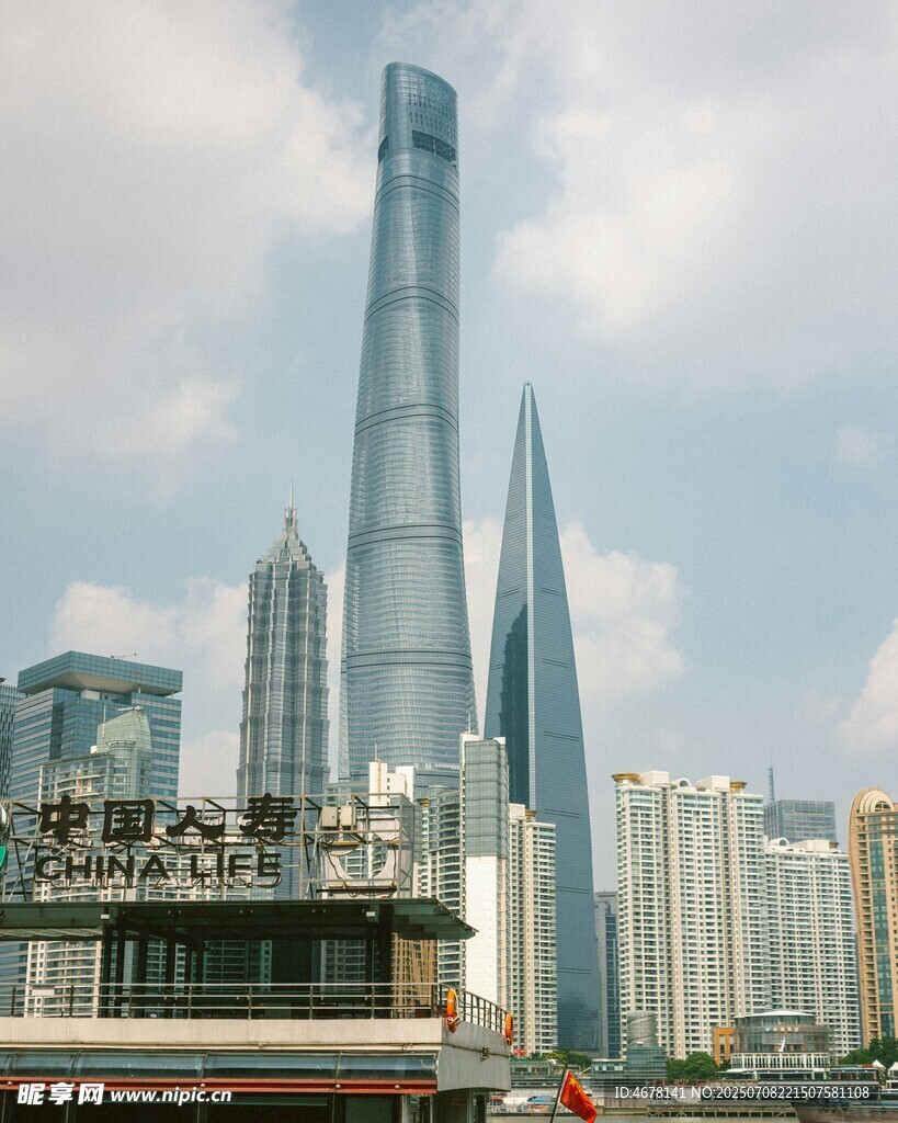 上海陆家嘴摩天大楼景观