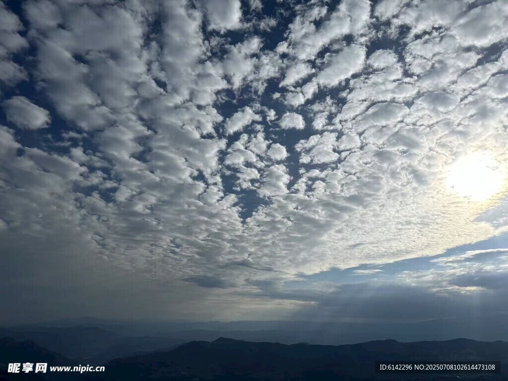 天空中的壮丽云层景观