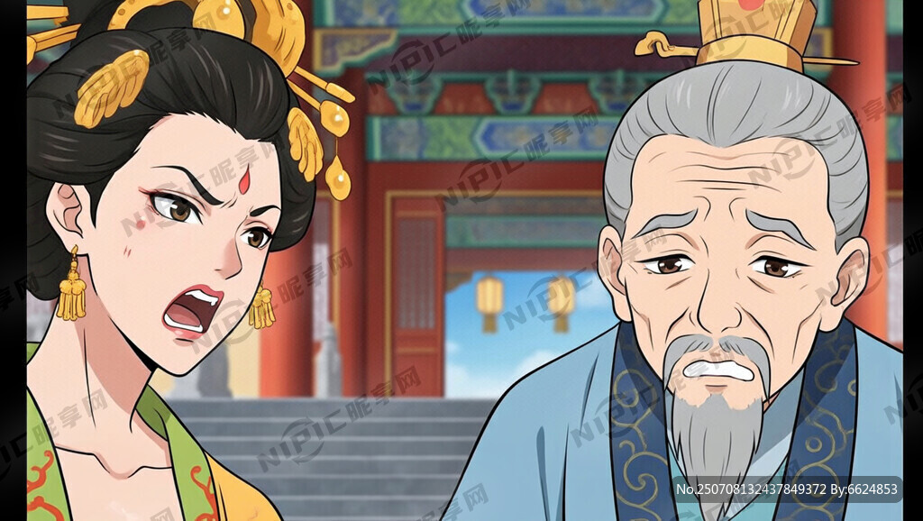 手绘画 动漫风格 虚构人物