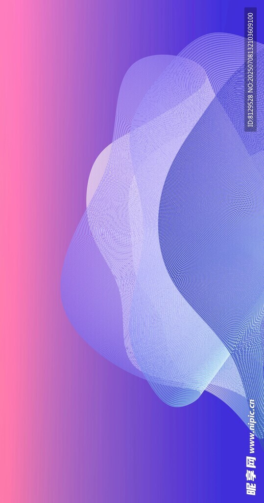 梦幻渐变流体抽象图案