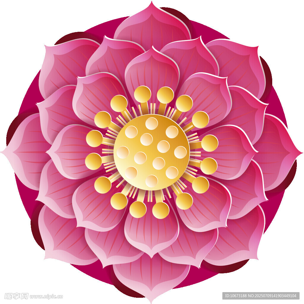 粉色莲花图案