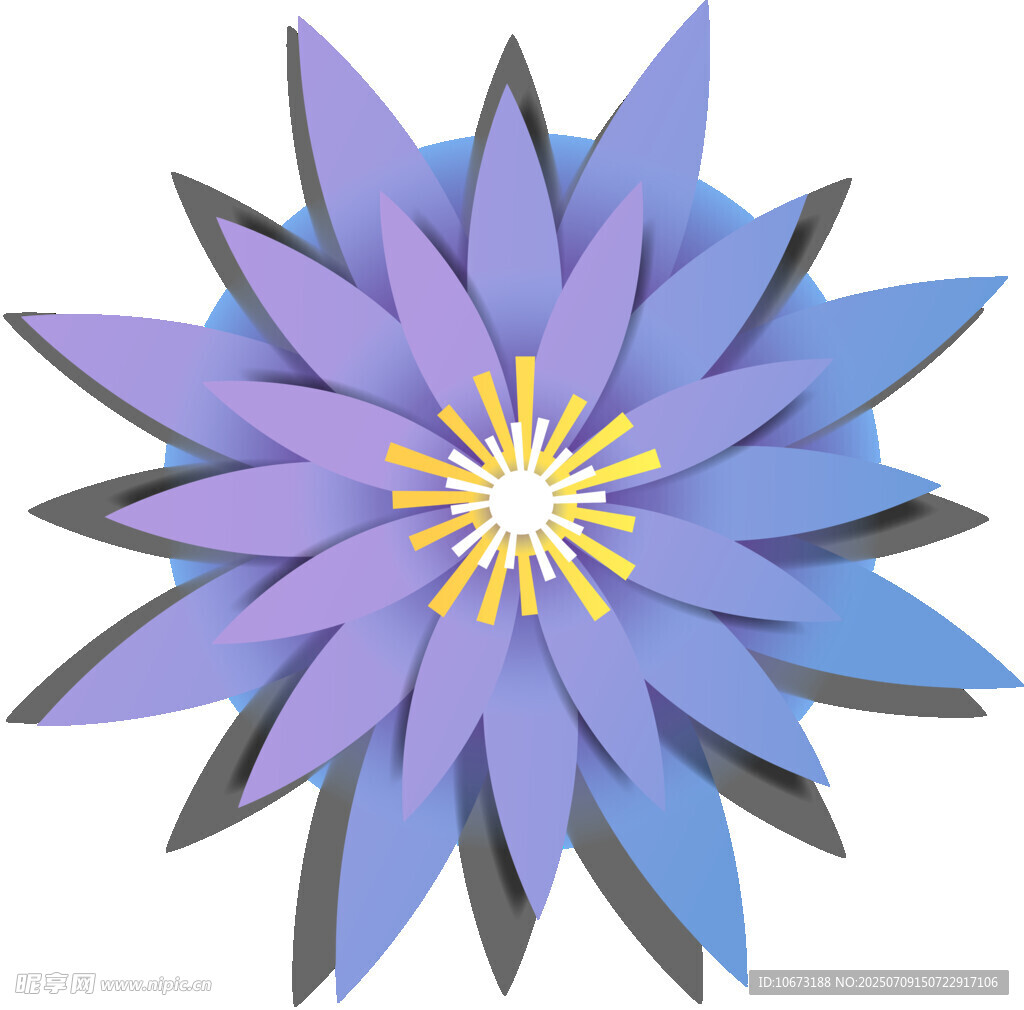 紫色花朵插画