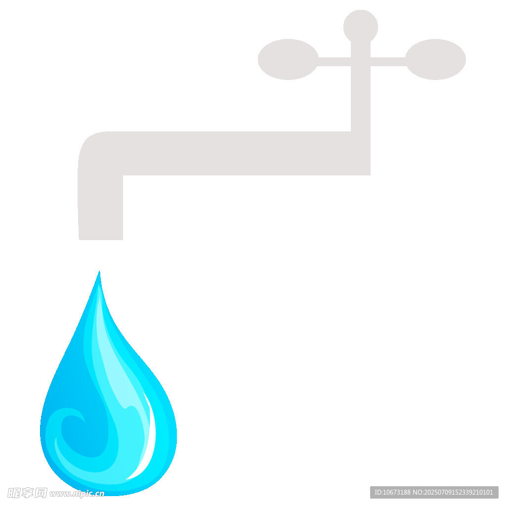 水龙头滴水图标